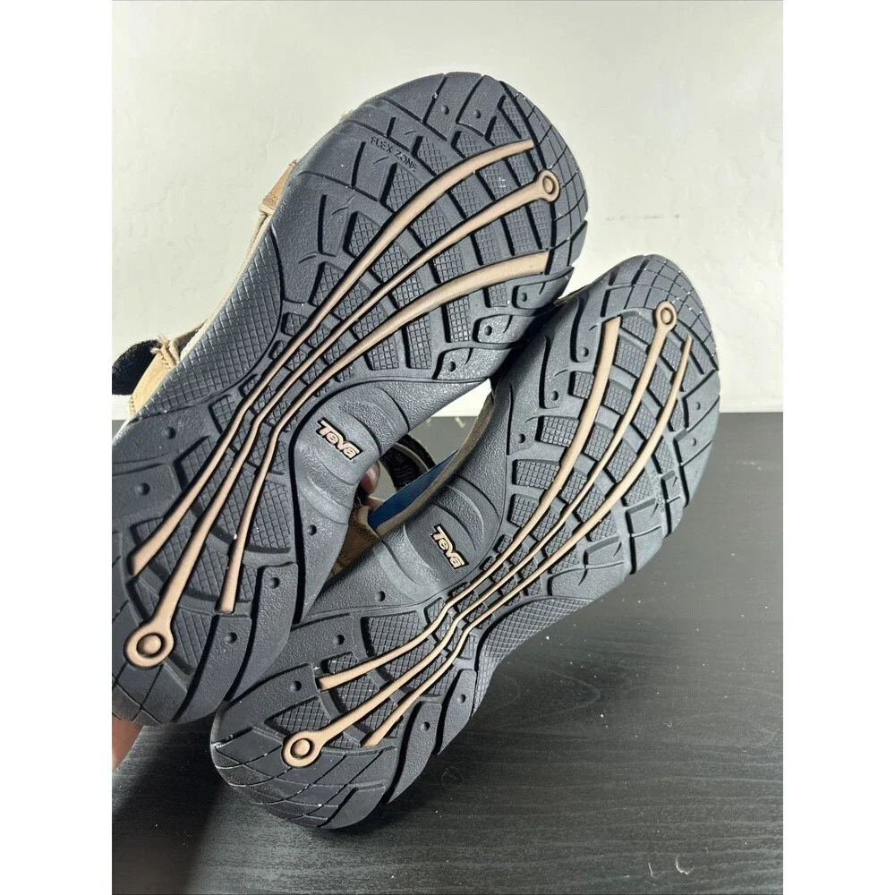 Teva Sandals Men's Size 13 Canyon Hybrid Trail Brown Hiking Flaw